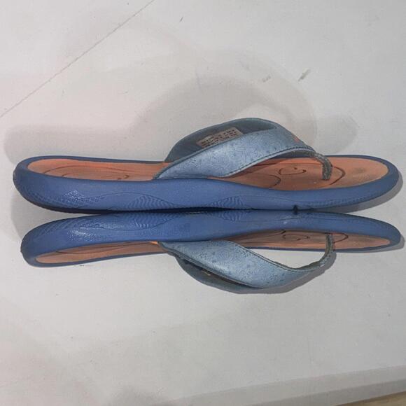 Nike 2007 Multicolor Comfort Footbed Logo Casual Athletic Flip Flops Size 6Y - Picture 9 of 14